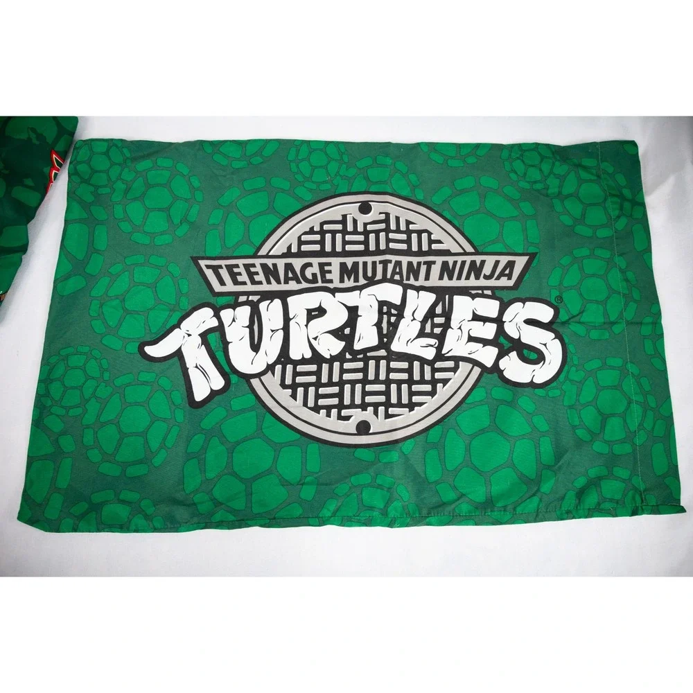 Nickelodeon‎ TMNT Pillowcase Kids Toddler Flat Pillowcase Green Ninja Turtles